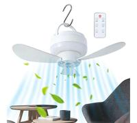 Wireless Ceiling Fan 1800mAh - PP 11x8.5cm USB Rechargeable 3 Speeds