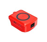 Wireless Charger Adapter Power Bank for 18V Li-Ion Battery Charging Station with Type-C&USB Port