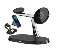 Wireless Charger, Desktop Phone Stand, 15W Magnetic Charging Dock, Multifunctional Energy Base Mount, Ideal for Office, Nightstand, Home, Desk Setup, Travel, Smartphone Organization