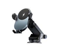 Wireless Charger For Car - 15W Suction Cup & Clip | Auto Clamping Phone Holder, Fast Charging, Adjustable Design with Secure Grip For SUV Truck RV Automotive Vehicle Travel