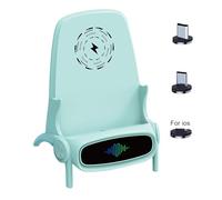 Wireless Charger Stand, 15W Fast Charging Dock Phone Charger, Adaptive LED Wireless Charging Station, For All Phones 15W Wirelesss Chargings Station Phone Chargers Stand with Musical Speaker