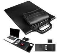 Wireless Charging Laptop Bag with Built-In Multi-Device Charger | PU Material, Water-Resistant & Durable, Sturdy Adjustable Stand, Soft Lining, for Travel, Studies, Etc