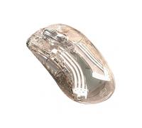 (Wireless Dual Mode) Fashion Transparent Wired/Wireless Mouse Multifunctional Small Quiet Mouse for Home Bedroom Office