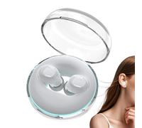 Wireless Earbuds, Noise Cancelling Comfort Ear Phones, Lightweight Audio Devices with Secure Fit, Immersive Sound Accessories for Running Sleeping Offices Cycling Commuting, White and Blue Color