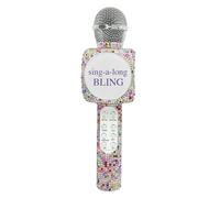 Wireless Express - Micrófono de karaoke Bluetooth Sing-Along Bling y altavoz estéreo Bluetooth todo en uno (Confetti Bling)
