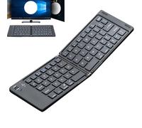 Wireless Folding Keyboard, Portable Wireless Keyboard, Rechargeable Compact Keyboard, Low Noise Folding Keyboard, Folding Keyboard For Office, Foldable Wireless Keyboard, Compact Typing Device