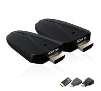 Wireless HDMI Transmitter and Receiver, 4K Input Supported, 492FT Range, Plug and Play 2.4G/5G Wireless HDMI Extender Kit for Video and Audio Transmission for Laptop/PC etc No App/Bluetooth Needed