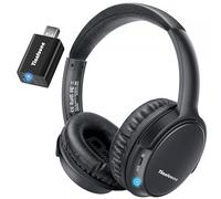 Wireless Headphones for TV - BKM400 TV Headphones Wireless with Portable Bluetooth USB Transmitter (Optical, AUX, RCA and USB Output), 165FT Farther Range, Enhanced Volume, 20Hrs