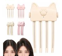 Wireless Heated Volumizing Root Lift Clip,2 Heat Settings，Beige A | Heated Root Volumizer Clip,Portable Travel Hair Styling Tool,USB Rechargeable,Travel & Office Use,Flat Fine Hair