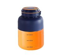 Wireless Juicer Cup,Portable Wireless Juicer Cup, USB rechargeable blender; Double cup lid leak proof design for making milkshakes, fruit and vegetable juices (Blue,1300ML)