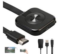 Wireless Miracast Dongle 4K 2.4G HDMI Inalámbrico 1080P Wireless WiFi Display Dongle Adaptador para TV y Proyector para Android, iOS, Windows, Mac Soporta Miracast, DLNA, Airplay