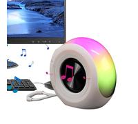 Wireless Portable Speaker, Compact Audio Player, 4.72x2.17x4.53in Small Music Device, Built in Atmosphere Light, Sound for Dorm, Car, Kitchen, Beach, Travel, Gym, Hiking