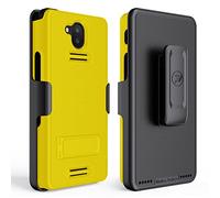Wireless ProTech Funda compatible con Sonim XP10 (XP9900), carcasa y clip para cinturón con soporte y protector de pantalla (amarillo)