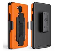 Wireless ProTech Funda compatible con Sonim XP10 (XP9900), funda y clip para cinturón con correa de mano, soporte y protector de pantalla (naranja)