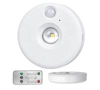 Wireless Puck Light - Remote Control Rechargeable Adjustable LED Puck Light, Magnetic Mount Under Cabinet Ļight For Kitchen | Portable Room Lighting For Bedroom Bedside Bathroom RV Garage Renters