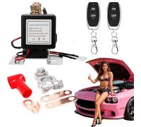 Wireless Remote Control Battery Relay Switch, Wita Remote Start & Warm-Up/Cool-Down, Anti-Theft, 500A Upgraded Remote Control Negative Cut Off for Car Truck Boat RV (24V)