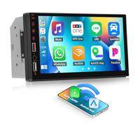 【Wireless】 SIXWIN 7 Pulgadas Radio Coche 2 DIN,Compatible con Youtube CarPlay inalámbrico, Android Auto inalámbrico,Pantalla táctil HD,Bluetooth,Enlace al Espejo,FM/USB