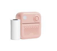 Wireless Thermal Label Printer, Type-C Fast Charging Wireless Thermal Printer, Rechargeable Desktop Label Printer, Thermal Label Printer, Portable Labeler with 1 Roll Paper For School & Home