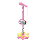 Wireless Toy Microphone - Karaoke Singing System with Lights, Adjustable Stand Performance Accessory, Interactive Music Entertainment Device for Boys Girls Preschoolers Party Home School Events Use