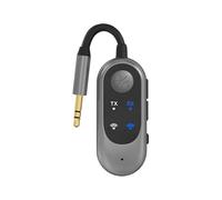 Wireless Transmitter, adaptador de radio para vehículos, Clear Sound Quality, Support Calling, Automotive Interior Accessories, Ideal para Daily Commute, Adventures, Car Recepiver, Black
