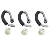 WirelessFinest 3 almohadillas de repuesto del mismo tamaño + ganchos para las orejas + kit de ajuste de espuma de repuesto para Plantronics CS540 Savi W440 W740 W745 WH500 EarLoops Ear Hook Ear Bud