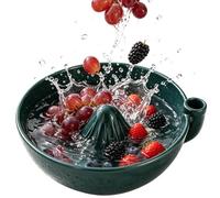 wirling Water Flow Ceramic Vegetable Rinsing Container Berry Washing Bowl