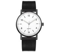WIRMEC Reloj para Hombre con Banda Superior, Reloj de Acero Inoxidable para Mujer, Relojes Digitales Luminosos Informales a la Moda, Reloj de Pulsera con Esfera Negra para Mujer