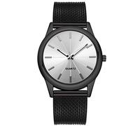 WIRMEC Reloj para Hombre con Banda Superior, Reloj de Acero Inoxidable para Mujer, Relojes Digitales Luminosos Informales a la Moda, Reloj de Pulsera con Esfera Negra para Mujer