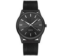 WIRMEC Reloj para Hombre con Banda Superior, Reloj de Acero Inoxidable para Mujer, Relojes Digitales Luminosos Informales a la Moda, Reloj de Pulsera con Esfera Negra para Mujer