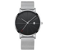 WIRMEC Reloj para Hombre, Relojes de primeras Marcas, Pulsera Deportiva para Hombre, Correa de Acero Inoxidable, Esfera Simple, Reloj de Pulsera de Lujo para Hombre y Mujer Masculino