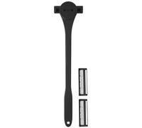 wiroouia Afeitadora de espalda para hombres, herramienta de corte corporal multiángulo, 2 en 1, agradable a la piel, masajeador de afeitado de espalda, herramienta de peluquería para gimnasio, baño