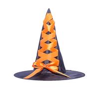 wiroouia Disfraz de bruja para niñas, accesorios de cuento de de Halloween, disfraz de bruja elegante, escoba de sombrero para juegos de rol, cosplay, fiesta de disfraces, fiesta temática
