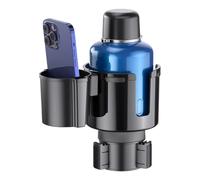 wiroouia Extensor de portavasos, expansor de portavasos con base ajustable, adaptador multiusos para interior del vehículo, ajuste seguro para vasos, tazas y botellas de agua grandes