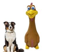 wiroouia Juguetes chirriantes para perros | Pollo gritando suave - Juguetes interactivos de látex para masticar perros - para mascotas, cachorros, dentición, entrenamiento, ejercicio, patio, interior