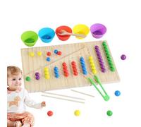 wiroouia Juguetes De Conteo De Madera,Actividades Educativas De Madera Multicolor para Niños - Juguetes De Aprendizaje De Matemáticas,para Niños Aula Hogar Preescolar Viaje Cumpleaños Interior