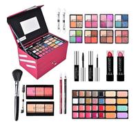 wiroouia Kit de maquillaje completo,Juegos de maquillaje para mujer Kit completo, Juegos de maquillaje multiusos, Set de cosméticos Full Start para principiantes y profesionales, incluye cosméticos y