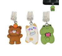 wiroouia Tapon Antipolvo Tipo C,Protector Tipo C Lindo para Puerto De Carga Tapa Anti Polvo 2D - Accesorios Decorativos Unisex para Móvil Protección Viajes Playa Piscina Gimnasio
