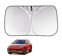 WIRPORR Parasol para Parabrisas Delantero Coche para Tiguan 2024-2025+ Protección Rayos UV Protector Solar Verano Plegable Accesorios Interior,A