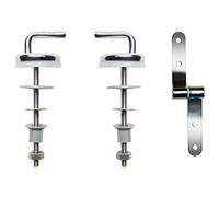 Wirquin 20718162 Juego de Tapa de Inodoro de Acero Inoxidable con Madera comprimida, Metalizado