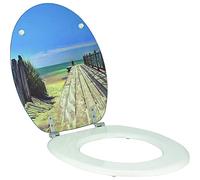 Wirquin 20719122 Asiento de inodoro Woody Holiday Beach