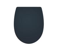 Wirquin 20724245 Abattant WC en thermoplastique Marbella Forme U, gris antracita asiento de inodoro termoplástico, gris antracita