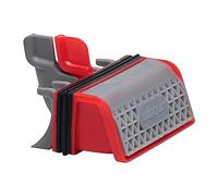 Wirquin Membrana Slim+ 30723382 para desagüe de ducha con filtro de pelo extraíble rojo y gris