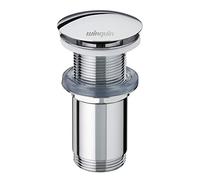 Wirquin 30723413 Válvula de lavabo latón diseño con cuerpo de tapón, cromado
