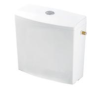 Wirquin 50717359 - Cisterna de bajo consumo de agua | Depósito de plástico, kit de descarga incluido, doble caza, ahorro de agua, fácil mantenimiento