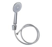 Wirquin 60720865 - Sistema de ducha alegría trío 1 chorro con la manguera, pvc, 1,50 m blanco