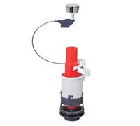 Wirquin MD+00 - Mecanismo de descarga de agua para inodoro (inodoro), color gris y rojo
