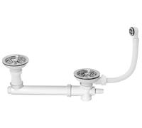 Wirquin SP265-2 agujeros de drenaje, conexión de lavadora desbordante