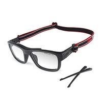WIRUN Gafas deportivas, gafas protectoras de seguridad antivaho para hombres, mujeres y jóvenes (color negro)