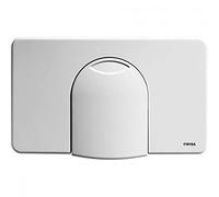 Wisa Serie 2100 - Placa de pulsador, color blanco brillante, compatible con cisternas WISA 2100, montaje en pared, superficie pulida, plástico, resistente y elegante