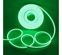 Wisada 12V Impermeable Flexible LED Neón Tira [1m,Verde], SMD2835, Diseño DIY, Dormitorio, Sala de Estar, Sala de Juegos, Cocina, Interior, Fiesta, Decoración de Tiendas